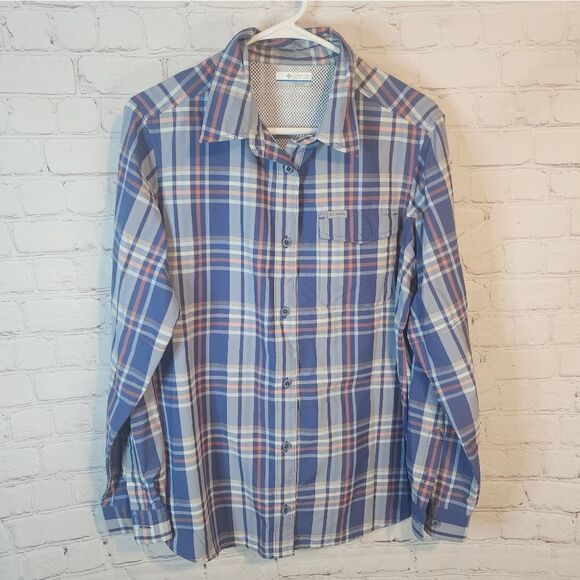 Women's Columbia button-down longsleeve shirt, size Large - Picture 1 of 5